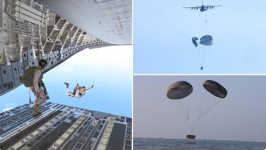 Indian Navy Conducts Airborne Insertion Operations To Boost Anti-Piracy Efforts Over Arabian Sea (See Pics)
